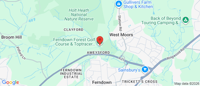 Map for Ferndown Forest Golf Course