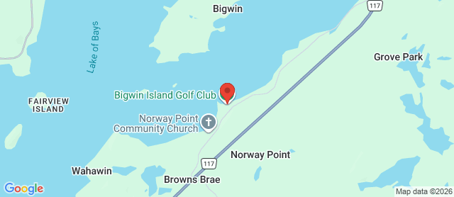 Map for Bigwin Island Golf Club