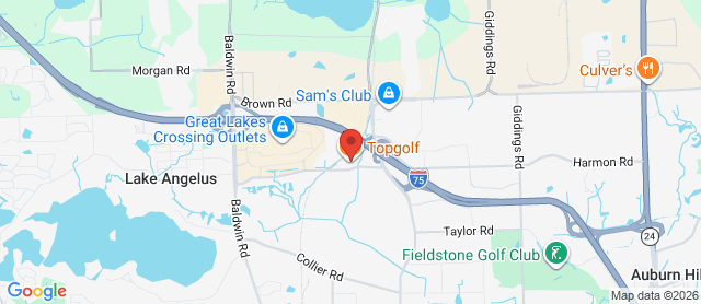 Map for TopGolf Auburn Hills
