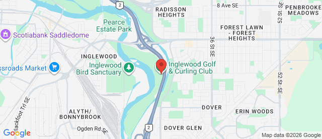 Map for Inglewood Golf & Curling Club