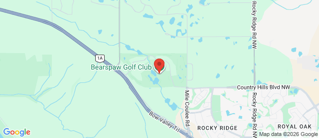 Map for Bearspaw Golf Club