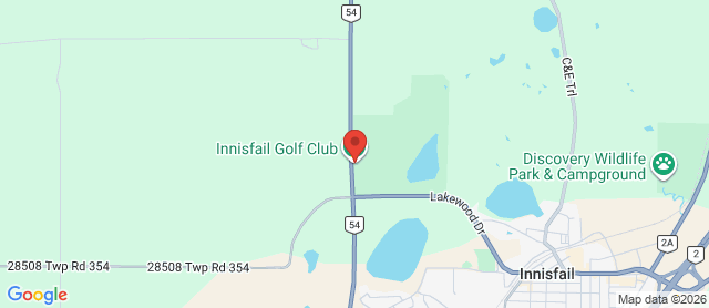 Map for Innisfail Golf Club