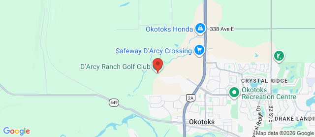 Map for D'Arcy Ranch Golf Club