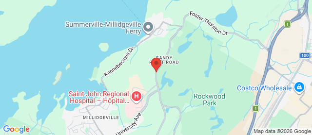 Map for Rockwood Park Golf Course