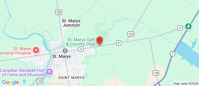 Map for St. Marys Golf & Country Club