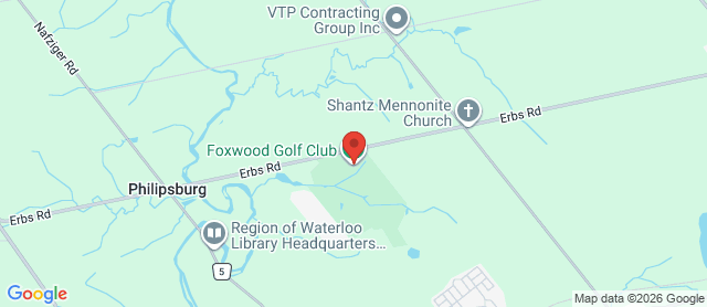 Map for Foxwood Golf Club