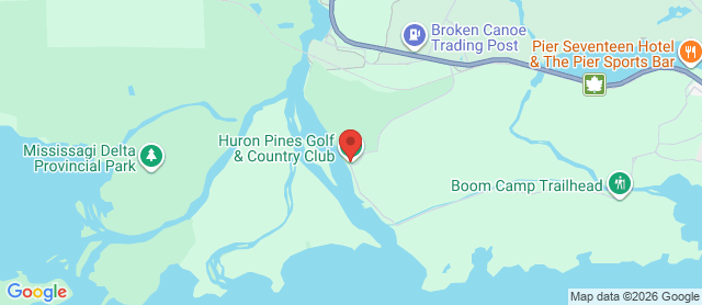 Map for Huron Pines Golf & Country Club