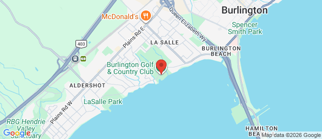 Map for Burlington Golf & Country Club