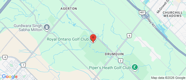Map for Royal Ontario Golf Club