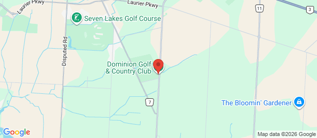 Map for Dominion Golf & Country Club