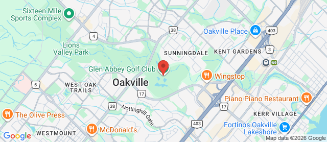 Map for Glen Abbey Golf Club