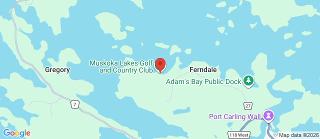 Map for Muskoka Lakes Golf & Country Club