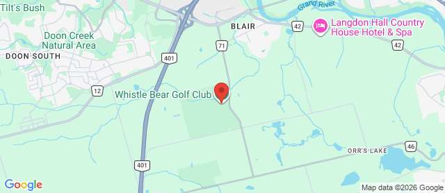 Map for Whistle Bear Golf Club