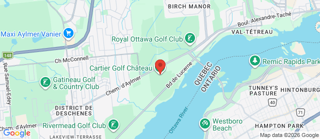 Map for Golf Château Cartier