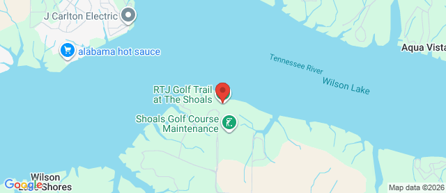 Map for RTJ Golf Trail at The Shoals