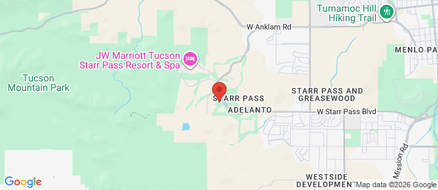 Map for The Club at Starr Pass