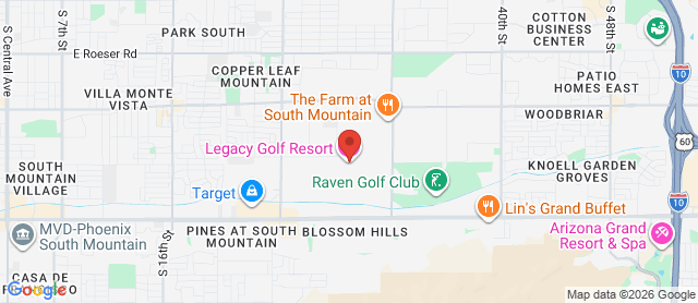 Map for The Legacy Golf Resort