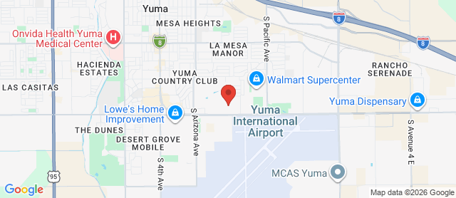 Map for Yuma Golf & Country Club