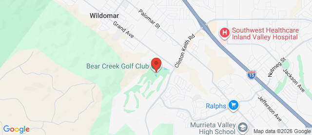 Map for Bear Creek Golf Club