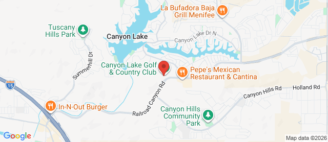 Map for Canyon Lake Country Club