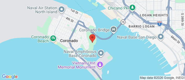Map for Coronado Golf Course
