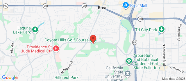 Map for Coyote Hills Golf Course