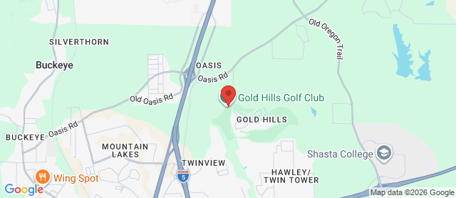 Map for Gold Hills Golf Club