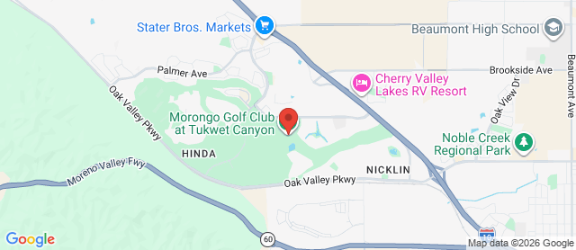 Map for Morongo Golf Club at Tukwet Canyon