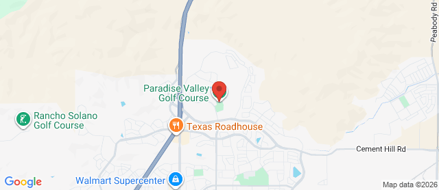 Map for Paradise Valley Golf Course