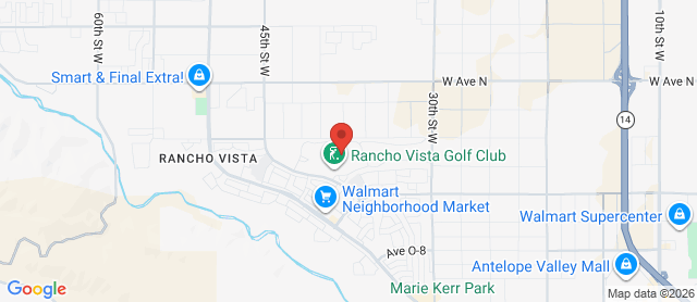 Map for Rancho Vista Golf Course
