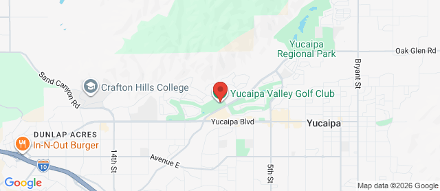 Map for Yucaipa Valley Golf Course