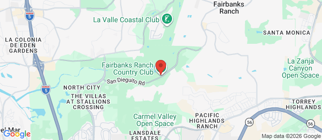 Map for Fairbanks Ranch Country Club
