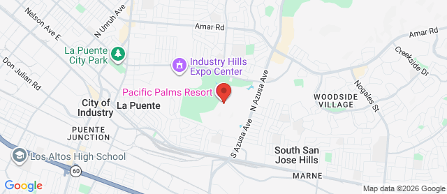 Map for Industry Hills Golf Club at Pacific Palms Resort
