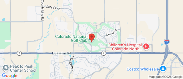 Map for Colorado National Golf Club