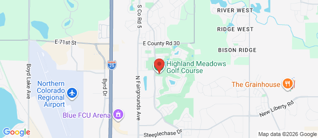 Map for Highland Meadows Golf Club