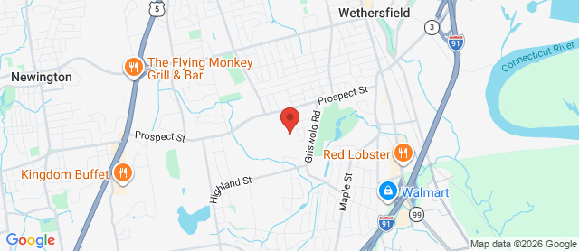 Map for Wethersfield Country Club