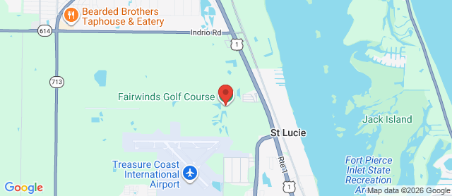 Map for Fairwinds Golf Course