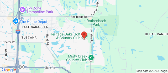 Map for Heritage Oaks Golf & Country Club