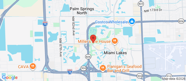 Map for Miami Lakes Golf Club