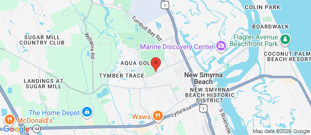 Map for New Smyrna Beach Golf Course