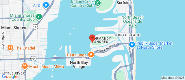 Map for Normandy Shores Golf Course