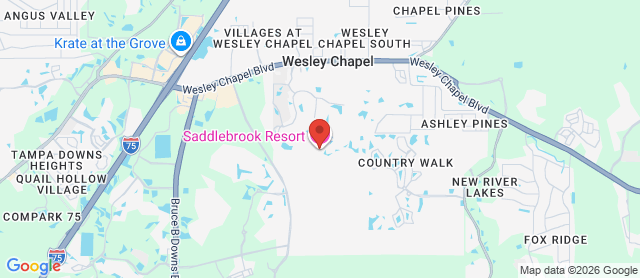 Map for Saddlebrook Resort
