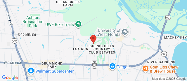 Map for Scenic Hills Country Club