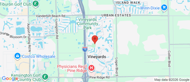 Map for Vineyards Country Club