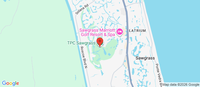 Map for TPC at Sawgrass