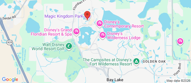 Map for Walt Disney World