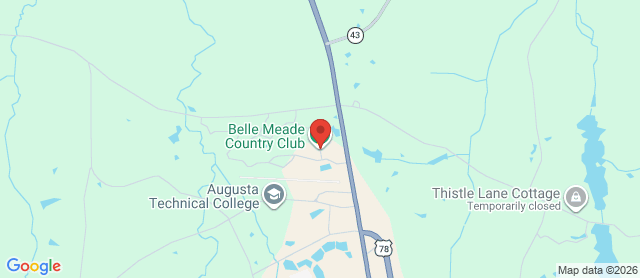 Map for Belle Meade Country Club