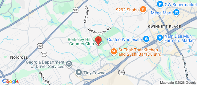 Map for Berkeley Hills Country Club