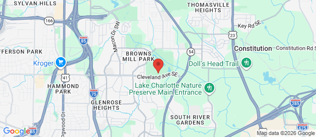 Map for Browns Mill Golf Course