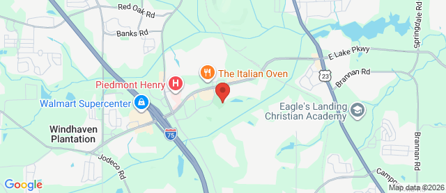 Map for Eagles Landing Country Club